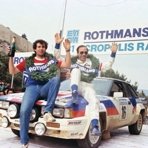 Οι Γιώργος Μοσχούς, Αλέξης Κωνσταντακάτος στον τερματισμό του 1984, 8οι γενικής ©Κακολύρης