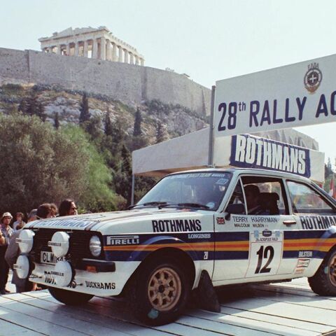 28ο Ράλλυ Ακρόπολις 1981 Εκκίνηση:  Ακρόπολη. Malcolm Wilson - Terry Harryman,  Ford Escort RS 1800 MkII