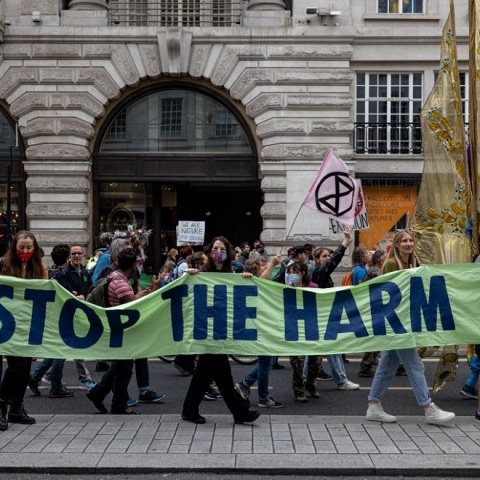 Ακτιβιστές υπέρ του περιβάλλοντος διαδηλώνουν