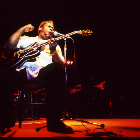 Στιγμιότυπο από συναυλία του B.B. King στην Αθήνα το 1994