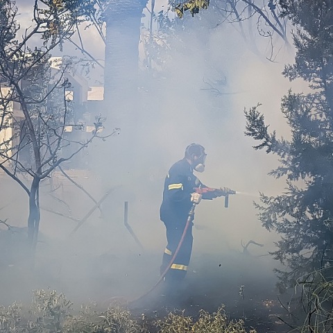Φωτιά στους πρόποδες της Πάρνηθας