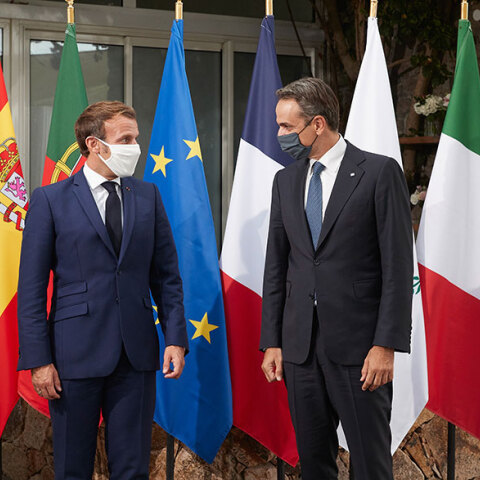 Κυριάκος Μητσοτάκης και Εμανουέλ Μακρόν (ΦΩΤΟ ΑΡΧΕΙΟΥ) - Ξεκινά σήμερα Παρασκευή 17 Σεπτεμβρίου 2021 στην Αθήνα η Σύνοδος Κορυφής Med9