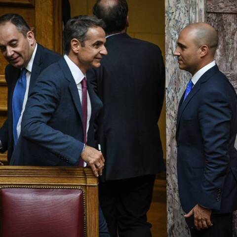 Κυριάκος Μητσοτάκης και Κωνσταντίνος Μπογδάνος