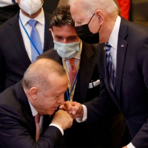 O Ταγίπ Ερντογάν με τον Τζο Μπάιντεν