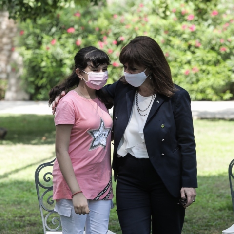 Η Αρεζού Καμπουλέ με την Πρόεδρο της Δημοκρατίας, Κατερίνα Σακελλαροπούλου