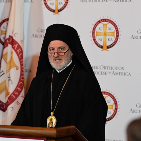 Ο αρχιεπίσκοπος Αμερικής Ελπιδοφόρος 
