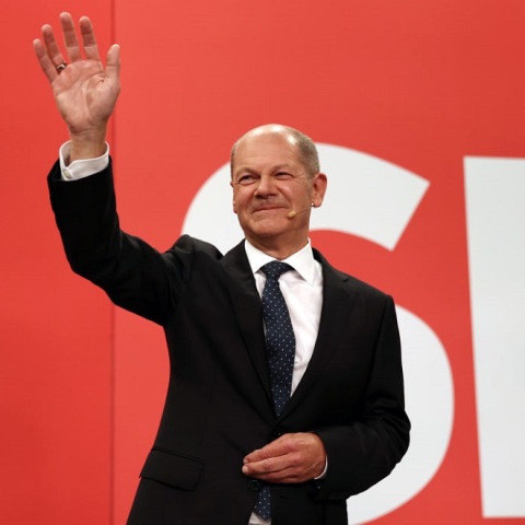 O επικεφαλής των Σοσιαλδημοκρατών Όλαφ Σολτς