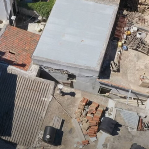 Εικόνα από drone στο Αρκαλοχώρι δείχνει τις ζημιές μετά τον σεισμό στο Ηράκλειο Κρήτης