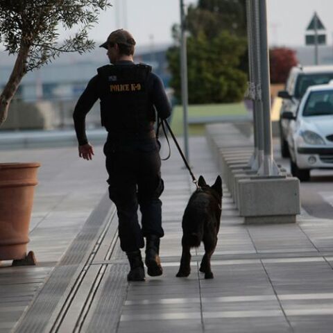 Αεροδρόμιο «Ελευθέριος Βενιζέλος»: Αστυνομικός με ειδικά εκπαιδευμένο σκύλο