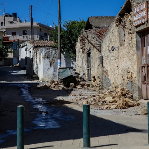 Ισχυρή σεισμική δόνηση μεγέθους 5,8 βαθμών της κλίμακας Ρίχτερ σημειώθηκε στην περιοχή του Ηράκλειου Κρήτης