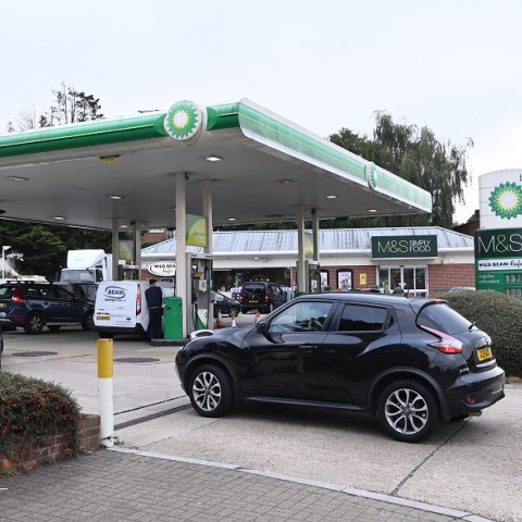 Πρατήριο καυσίμων στη Βρετανία 