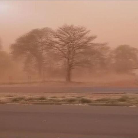 Κόκκινη αμμοθύελλα στη Βραζιλία