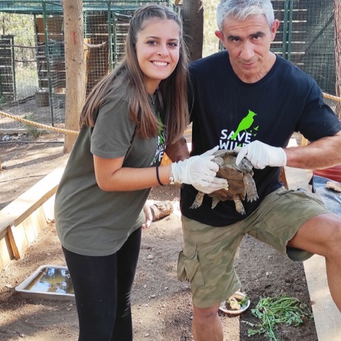 Ο Νικήτας Γαβαλάς και η Κατερίνα στο κέντρο επανένταξης της ΑΝΙΜΑ