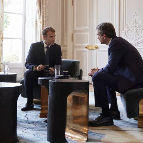 Κυριάκος Μητσοτάκης και Εμανουέλ Μακρόν 