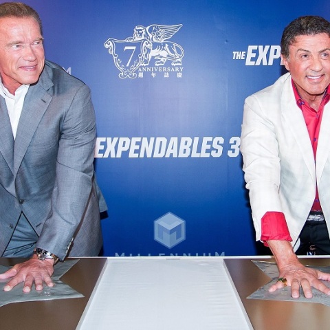 Ο Σιλβέστερ Σταλόνε και ο Άρνολντ Σβαρτζενέγκερ