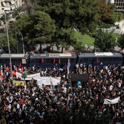 Συγκέντρωση στο εφετείο για τη δίκη της Χρυσής Αυγής