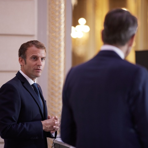 Εμανουέλ Μακρόν - Κυριάκος Μητσοτάκης