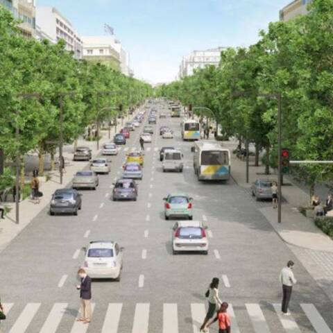 Μακέτα για την ανάπλαση της Πανεπιστημίου