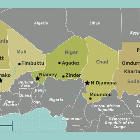 Χάρτης του Σαχέλ