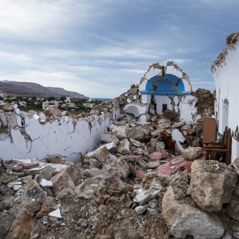 Σεισμός 6,3 Ρίχτερ στην Κρήτη - Κατέρρευσε εκκλησάκι