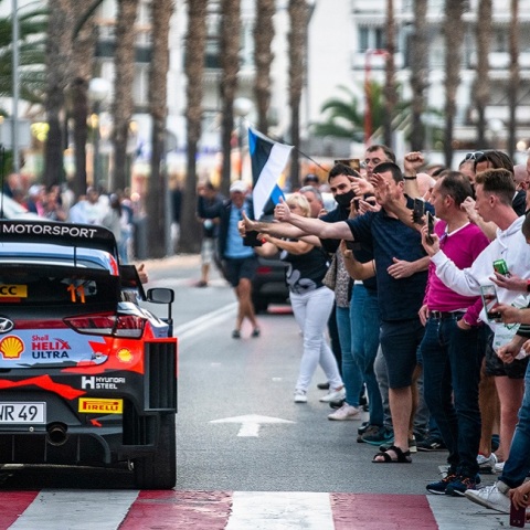 Στιγμιότυπο από το Ράλι Καταλονίας.