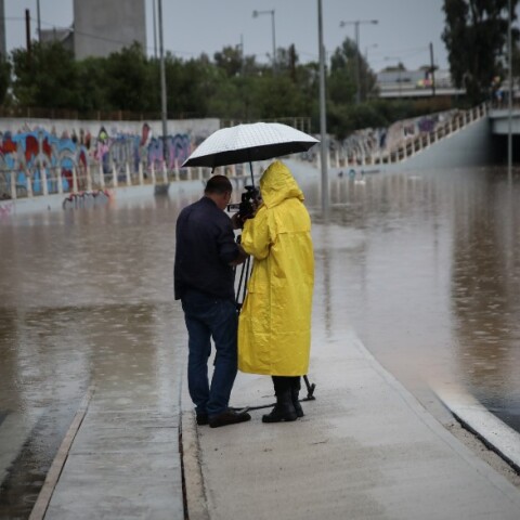 Κακοκαιρία «Μπάλλος»: Πλημμύρες από τις καταρρακτώδεις βροχές