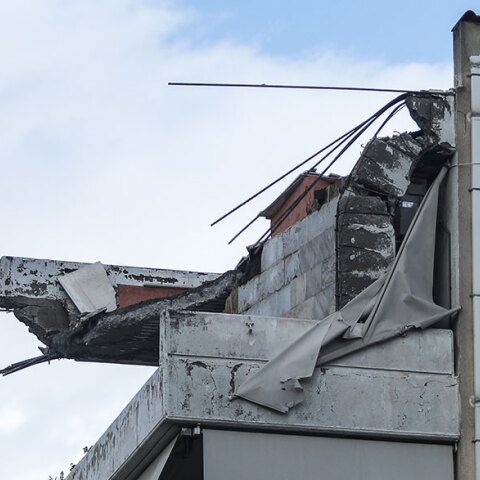 Το μπαλκόνι που κατέρρευσε σε πολυκατοικία στο Χαλάνδρι