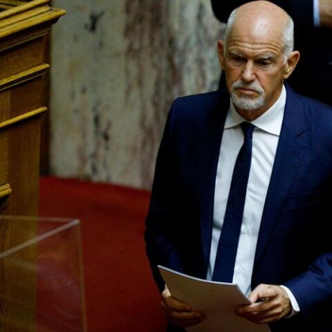 Ο Γιώργος Παπανδρέου στη Βουλή 