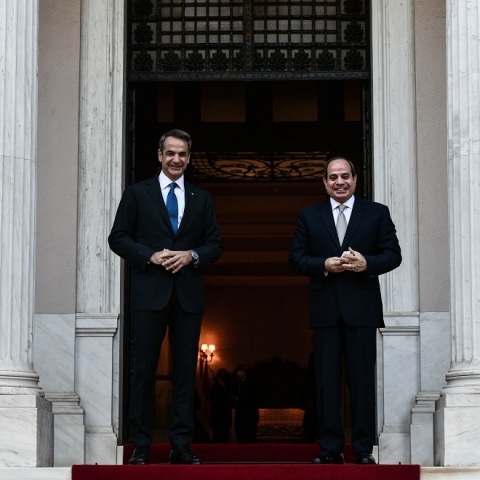 ΣΥΝΑΝΤΗΣΗ ΤΟΥ ΠΡΩΘΥΠΟΥΡΓΟΥ ΚΥΡ. ΜΗΤΣΟΤΑΚΗ ΜΕ ΤΟΝ ΠΡΟΕΔΡΟ ΤΗΣ ΑΙΓΥΠΤΟΥ A. F. EL-SISI