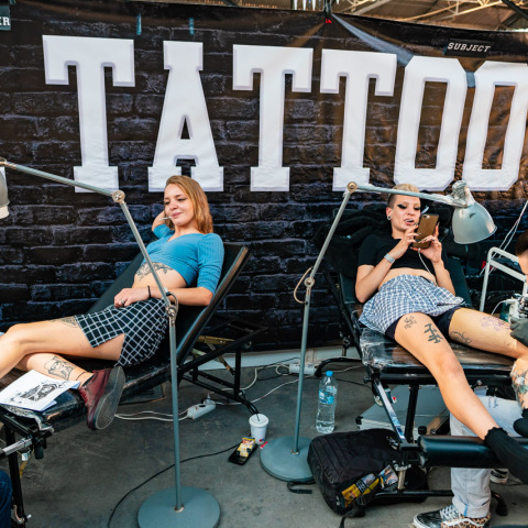 Στιγμιότυπο από το 5ο Athens Tattoo Expo. 