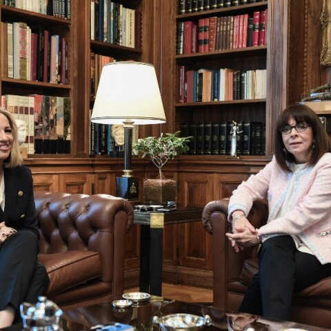 Η Κατερίνα Σακελλαροπούλου και η Φώφη Γεννηματά