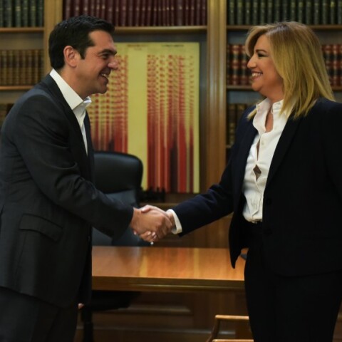 Ο Αλέξης Τσίπρας και η Φώφη Γεννηματά