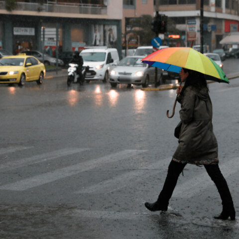 Γυναίκα με ομπρέλα στη βροχή (ΦΩΤΟ ΑΡΧΕΙΟΥ) - Βροχερός ο καιρός σήμερα Τρίτη 26 Οκτωβρίου 2021