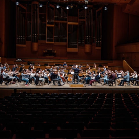 Ο Daniel Barenboim στην πρόβα στο Μέγαρο Μουσικής