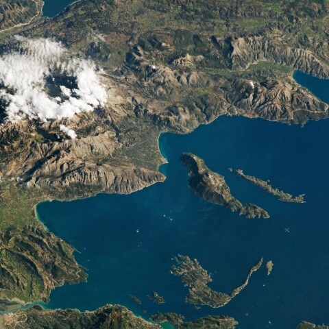 Φωτογραφία από τη Δυτική Ελλάδα από τη NASA