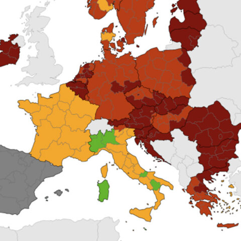 Επιδείνωση της πανδημίας κορωνοϊού στην Ελλάδα, σύμφωνα με τον χάρτη του ECDC