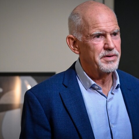 Ο πρώην πρωθυπουργός της Ελλάδας και υποψήφιος πρόεδρος του ΚΙΝΑΛ, Γιώργος Παπανδρέου