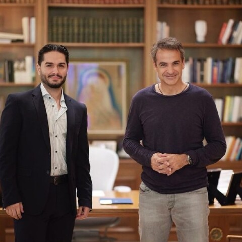 Ο Χρήστος Μάστορας με τον Κυριάκο Μητσοτάκη