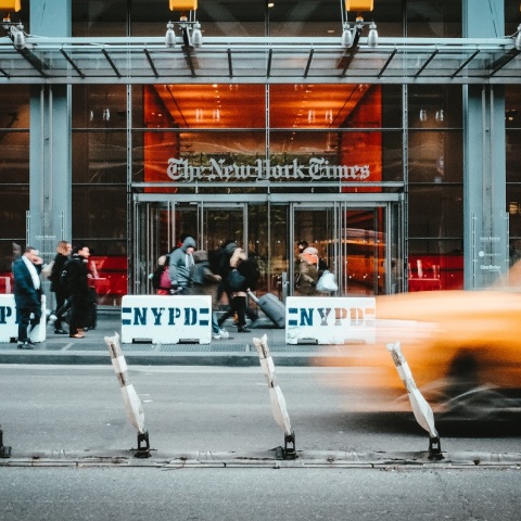 Το κτίριο των γραφείων της εφημερίδας New York Times