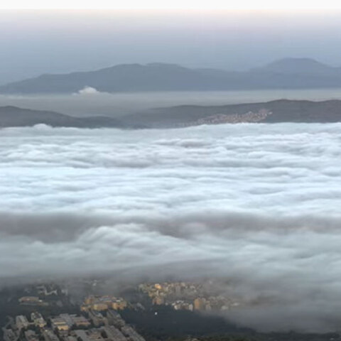 Η ομίχλη στην Αθήνα έχει καλύψει τα πάντα
