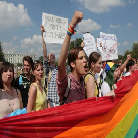 Διαδήλωση στη Ρωσία για τα δικαιώματα της ΛΟΑΤΚΙ κοινότητας (ΦΩΤΟ ΑΡΧΕΙΟΥ)