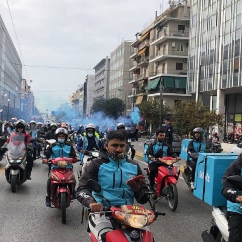 Συγκέντρωση εργαζομένων σε επισιτισμό και τουρισμό – Μοτοπορεία διανομέων προς την Αεροπαγίτου