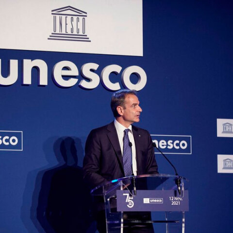 Ο Κυριάκος Μητσοτάκης στην UNESCO ζητεί να επιστραφούν τα Γλυπτά του Παρθενώνα
