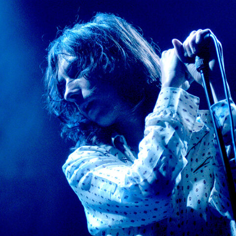 Bobby Gillespie - Στιγμιότυπο από τη συναυλία των Primal Scream στην Αθήνα τον Απρίλιο του 2004