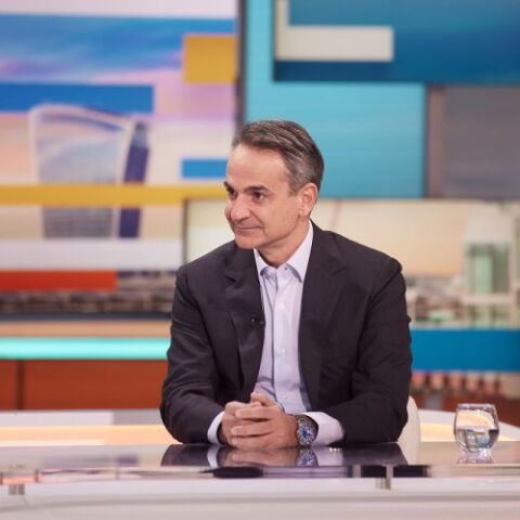 O Kυριάκος Μητσοτάκης 