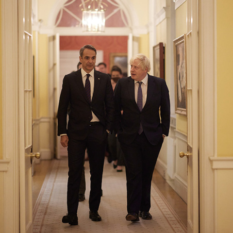 Επίσκεψη του Πρωθυπουργού Κυριάκου Μητσοτάκη στο Λονδίνο. Συνάντηση με τον Βρετανό Πρωθυπουργό Μπόρις Τζόνσον