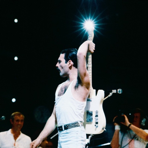 Ο Φρέντι Μέρκιουρι σε συναυλία των Queen