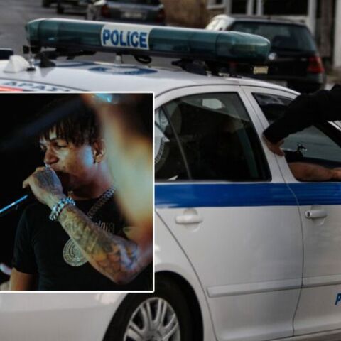 Μαχαιρώματα σε καφετέρια στη Λένορμαν στον Κολωνό, με γνωστό ράπερ Thug Slime (ένθετη) να εμπλέκεται στο αιματηρό συμβάν