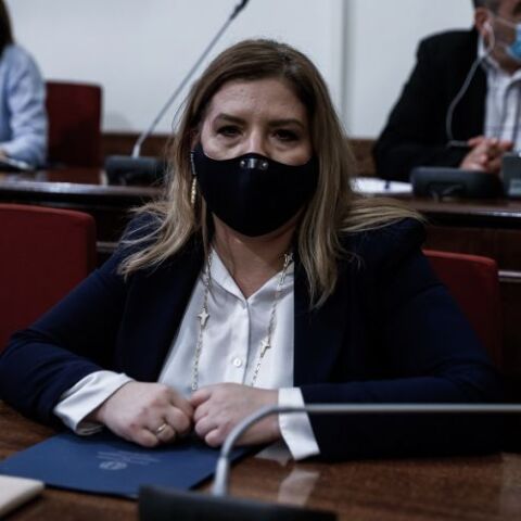 H υφυπουργός Εργασίας και Κοινωνικών Υποθέσεων, αρμόδια για τη Δημογραφική Πολιτική και την Οικογένεια, Μαρία Συρεγγέλα