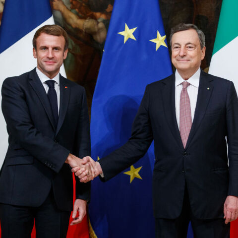 Mακρόν και Ντράγκι